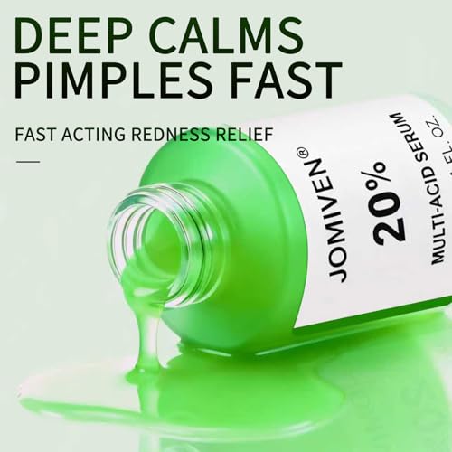 Multi-Acid 20% Serum,10% Azelaic Acid + 3% Tranexamic Acid,5% Zinc PCA + 2% Salicylic Acid,20% Active Formula for Blemish Care, Post-Acne Marks & Texture Refining,Suitable for Uneven & Acne-Prone Skin