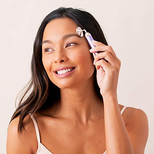 Plum Beauty Facial Massager helps Smoothen Fine Lines and Wrinkles with Our Facial Skin Rose Quartz Vibrating Massager that will Tighten, Tone & Relax Skin, Lavender