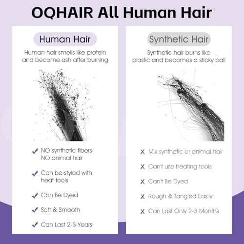 OQ Afro Curly Feather Crochet Human Hair 18 Inch