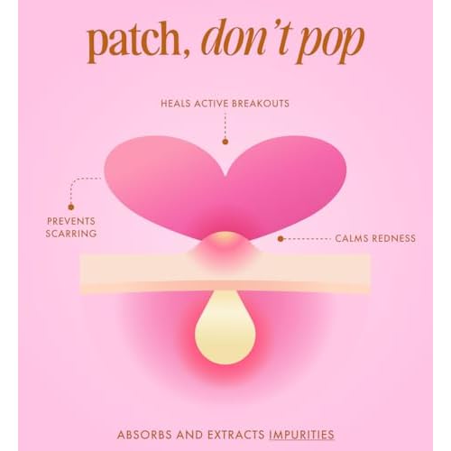 Truly Beauty Heart Your Imperfections Blemish Patches | Cute Heart-Shaped Hydrocolloid Acne Stickers | Strong Hold & Fast Results | 36 Count