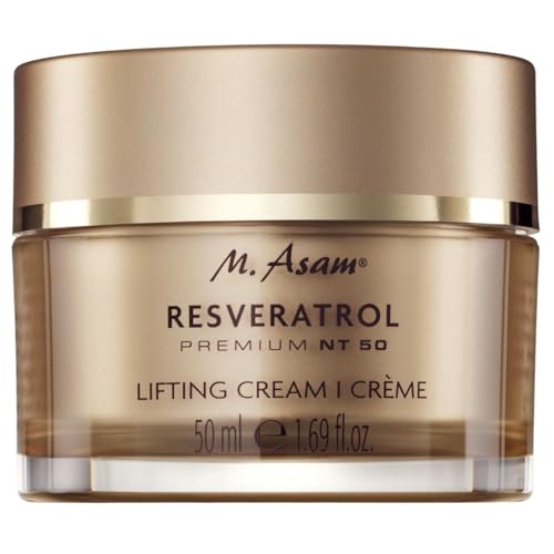 M. Asam RESVERATROL PREMIUM NT50 Lifting Cream (1.69 fl oz) ? Moisturizer Face Cream with Hyaluronic Acid, Facial Moisturizer for Firm and Smooth Skin, Vegan Skincare for Youthful Radiance