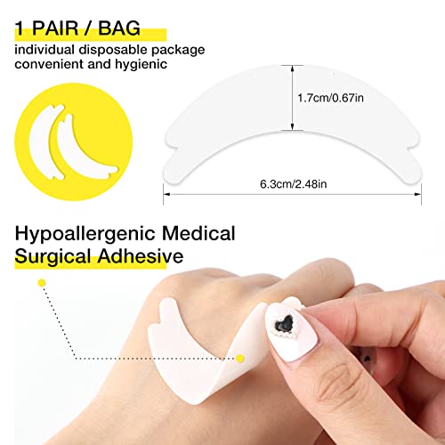 LASHVIEW 100 Pairs Microfoam Eye Pads for Lash Extensions