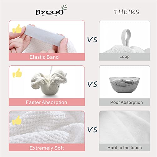 Microfiber Hair Towel Wrap for Long Thick Curly Hair - Fast Dry
