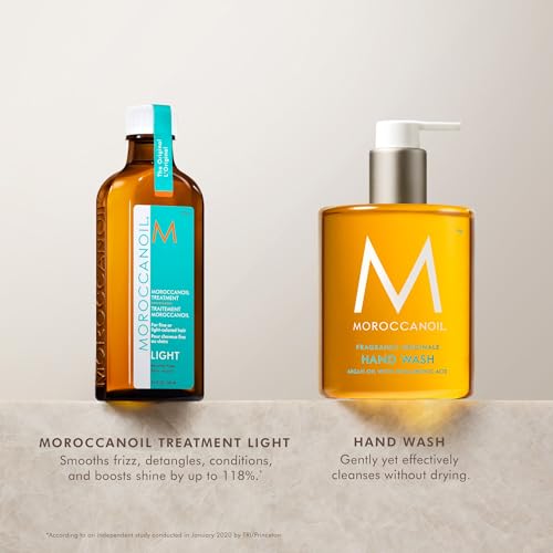 Moroccanoil Light Hair Oil & Hand Wash Gift Set for Hair & Skin Care