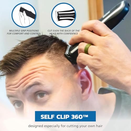 Wahl Clipper Self-Haircut Pro Lithium Ion Cordless Hair Clippers, Easy to Use Self Haircutting Kit Designed for DIY Haircuts ? Model 3026122