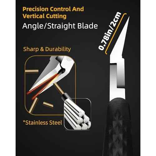 Ingrown Toenail Clippers, Slanted Straight Blade Toe Nail Clippers for Ingrown Nails or Fingernail, Stainless Steel Nail Scissors Cutter, Angled Nail Nippers for Seniors, Men, Women