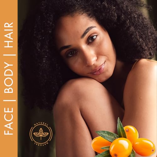 Tropical Holistic 100% Pure Sea Buckthorn Seed Oil 2 oz - Premium Natural, Cold-pressed, Unrefined, Extra Virgin for Hair, Face, Lips, Acne, Anti aging Skincare