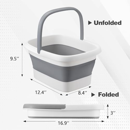 Collapsible Foot Bath Basin with Massage Nodes - Portable Spa Tub