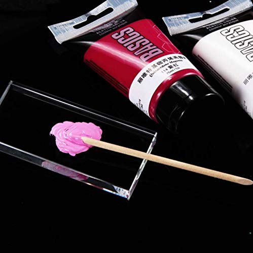 Glass Nail Art Palette - Makeup Mixing Board 4x2 Inch