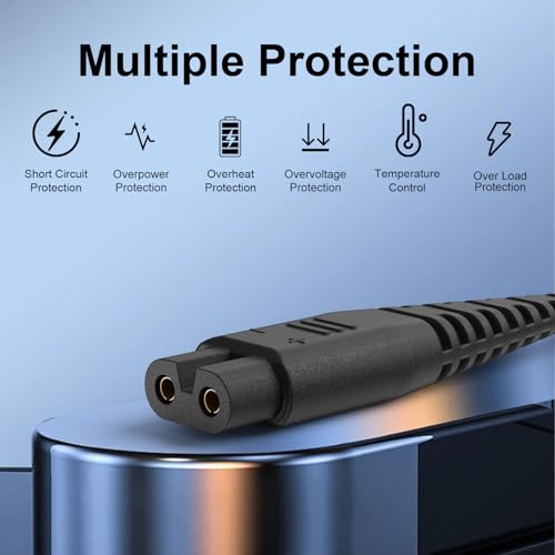 USB Charger Cable Compatible with oneisall Low Noise Dog Clippers Model RFC-676 Only, Power Cord for oneisall Rechargeable Stainless Steel Blade Pet Shaver(for RFC-676 Only)