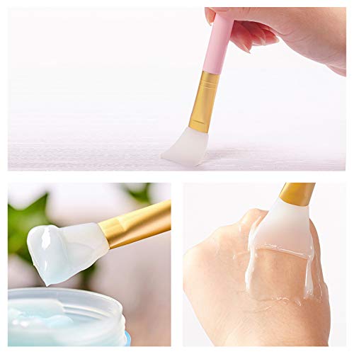 Silicone Face Mask Applicators - 4 Pack, White, for Mud & Clay Masks