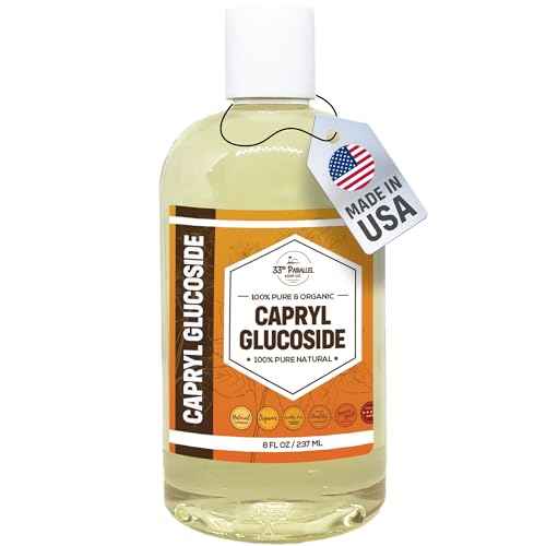 Capryl Glucoside Liquid Surfactant (8 oz) Plant Derived - DIY Skin Care - Facial Cleansers, Body Washes, Shower Gels, Foaming, Body Soap, Shampoos, Baby Products | 8 OUNCES