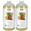 NOW Foods Solutions,Sweet Almond Oil,100% Pure Moisturizing Oil,Promotes Healthy-Looking Skin,Unscented-Oil,32-Ounce,(Pack of 2)