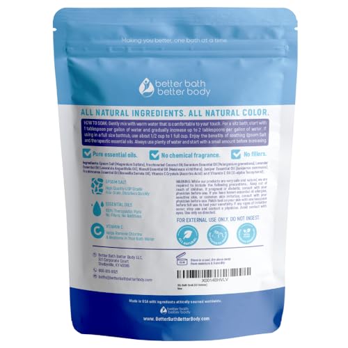Sitz Bath Salt 2-Lbs Epsom Salt Soothing Essential Oils