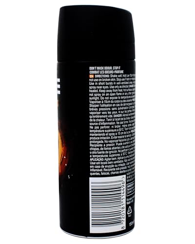 AXE Dark Temptation Body Spray for Men, 48H Odour Protection (4 oz, 2 Pack)