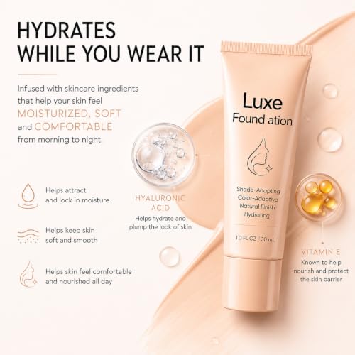 Color Changing Foundation for Mature Skin with Hyaluronic Acid