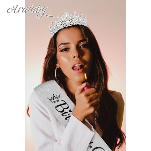 Birthday Queen Sash and Crown Set for Women