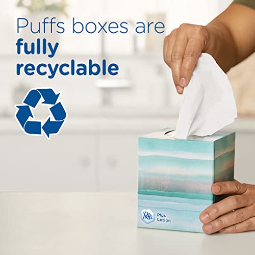 Puffs Ultra Soft Facial Tissues, 1 Family Size Box, 124 Facial Tissues Per Box