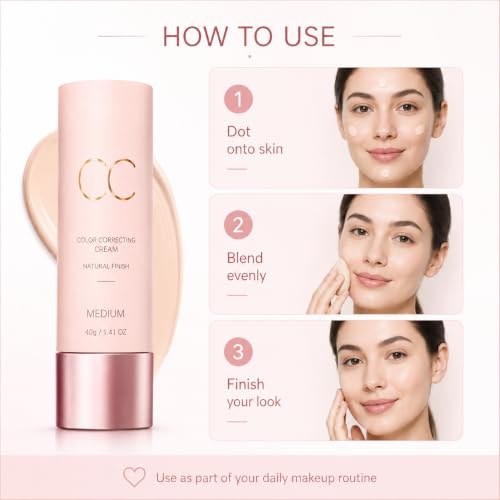 AlphaWin Color Correcting Cream - Lightweight Tinted Face Makeup
