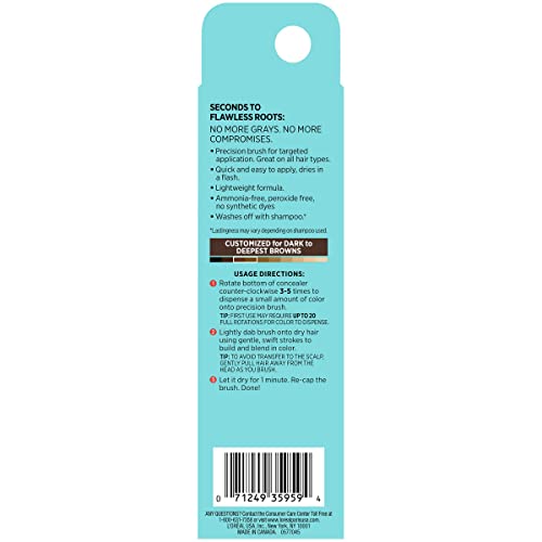 L'Oreal Magic Root Precision Pen - Gray Hair Concealer, Dark Brown