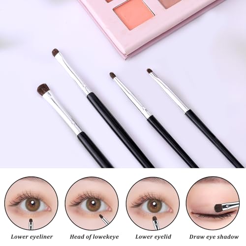 8-Piece Eye Makeup Brush Set with Eyeliner & Eyeshadow Brushes