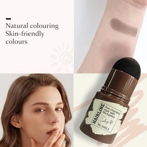 Eyebrow Stamp & Powder Kit with 10 Stencils - Dark Brown
