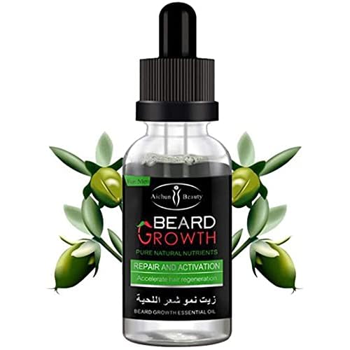 AICHUN BEAUTY Beard Oil Mustache Hair Pure Natural Nutrients Skin Cleansing Vitamins Grapefruit Seed Oil Ginger Andrea Hair 30ml