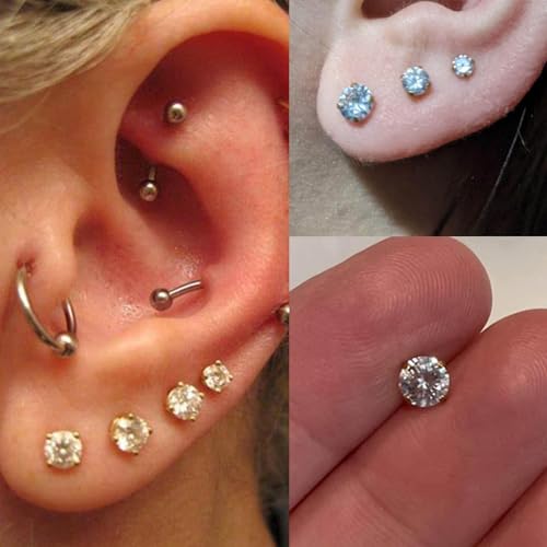 Ear Piercing Gun Kit with Gold Earrings and Accessories