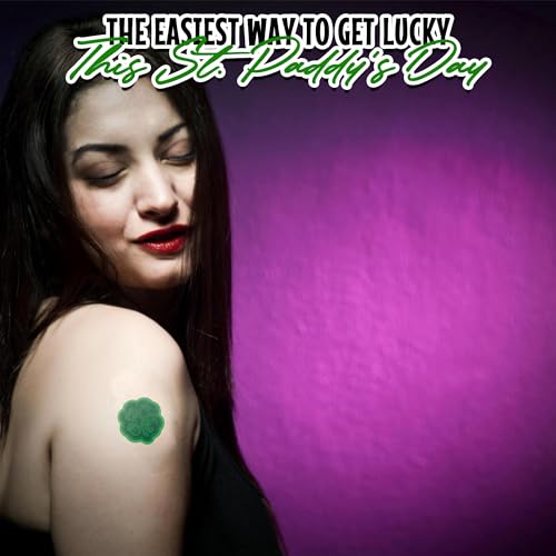 Shamrock Temporary Tattoos - 72 Pack St. Patrick's Day