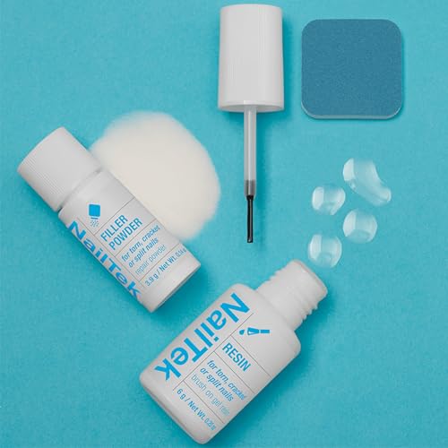 Nail Tek Nail Repair Kit for Split & Cracked Nails with Resin & Powder