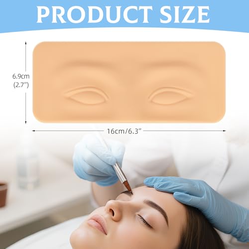 ATOMUS 8pcs 3D Microblading Practice Skin for Eyebrows
