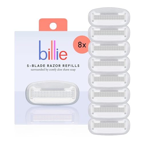 Billie 8-Pack Razor Refill Blades – 5-Blade Cartridge Refills