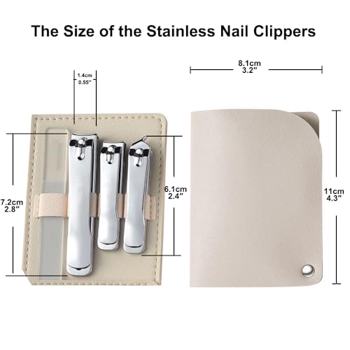 Stainless Steel Callus Remover & Nail Clipper Set - 14 PCS