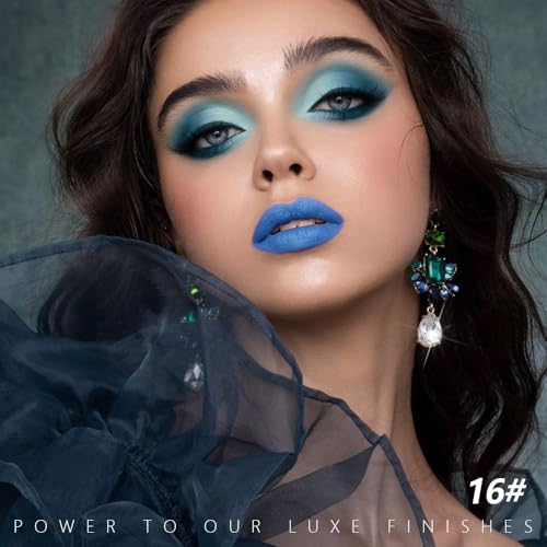 Sky Blue Matte Lipstick - Pigmented Lip Crayon
