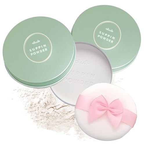 Club Suppin Matte Setting Clear Powder Foundation + Overnight Skincare with Shea Butter, Amino Acids & Aloe Extract, 2EA