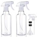 Plastic Spray Bottles 16.9oz 2-Pack with Adjustable Nozzle