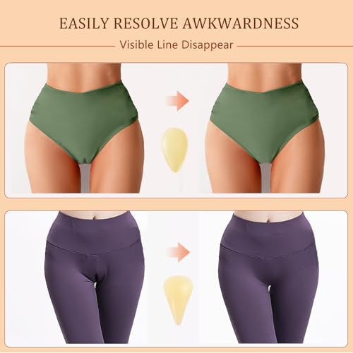 Seamless Coverage Underwear with Silicone Pads for Women