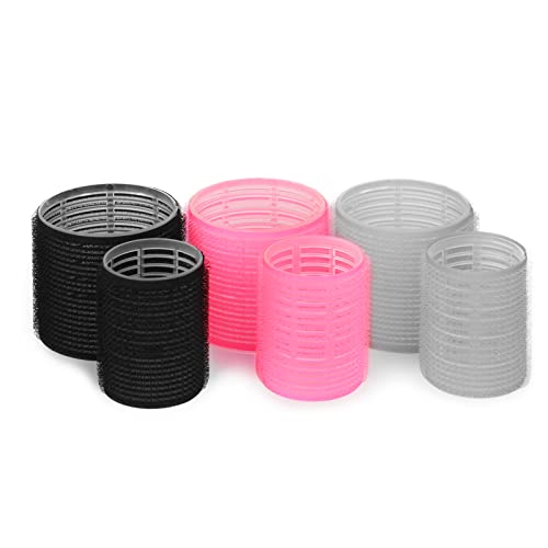Self-Grip Hair Rollers Set - 13 Piece Heatless Curler Kit