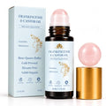 Organic Castor Oil Roll-On with Rose Quartz Roller - 100% Pure