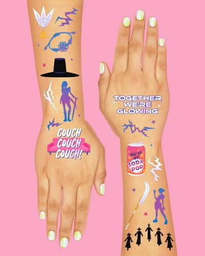 xo, Fetti Pop Star Temporary Tattoos - 68 Iridescent Foil Designs