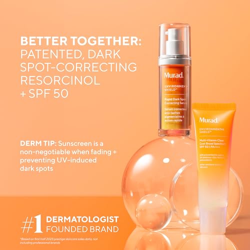 Murad Multi-Vitamin Clear Coat Sunscreen SPF 50 ? Lightweight Broad-Spectrum SPF with Vitamins C-F, Bio-Fermented Clary Sage, and Chia Seed Nourishes Skin with No White Cast ? 1.7 Fl Oz