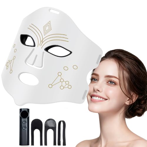 Red Light Therapy Mask for Face, 4 Modes LED Skin Care Device