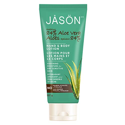 JASON Soothing 84% Aloe Vera Hand and Body Lotion (IASC Certified), 8 Ounce Bottle (Pack of 3)