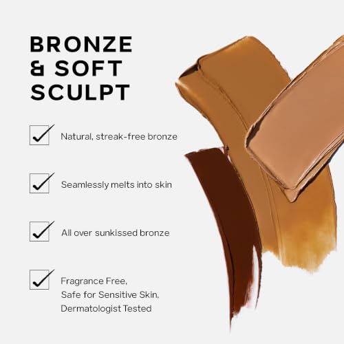 Saie Sun Melt Cream Bronzer - Buildable Face Sculpting Balm