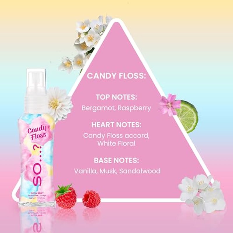 So...? Women's Body Mist Set - 4 Vegan Perfumes, 650-1000 Sprays