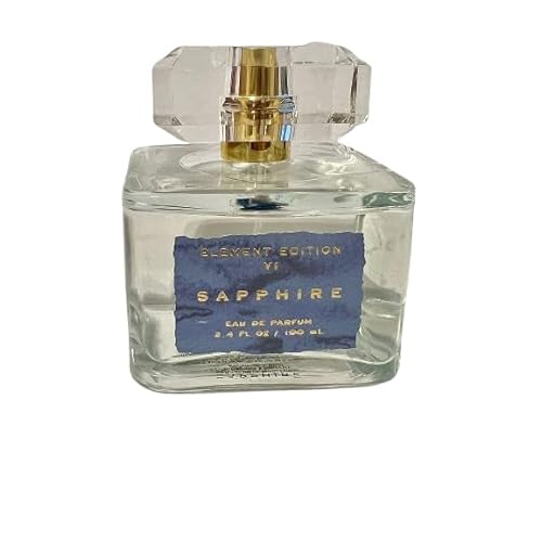 Sapphire Eau de Parfum for Women, 3.4 Fl Oz, 100 ml, Notes of Peach, Rosewater and Musk