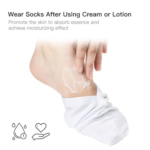 BESSLEE Cotton Moisturizing Gloves and Socks Set - Overnight Hand & Foot Spa