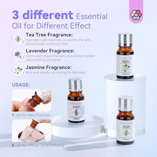 SAVILAND Professional Acrylic Nail Kit with Drill: 6 Colors Acrylic Powder & Liquid Beginner's Starter Set with Essential Oil Nail Primer Dehydrator Nail Tools DIY Home Manicure Christmas Gift