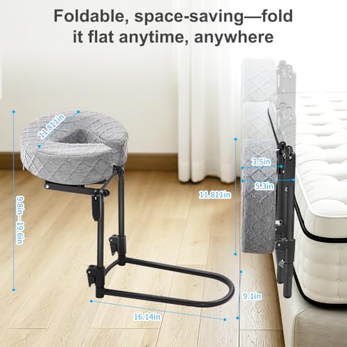 Adjustable Massage Headrest for Bed | Portable Face Pillow