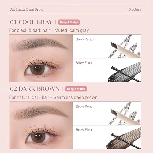 All Shade Dual Brow - 2-in-1 Eyebrow Pencil & Mascara